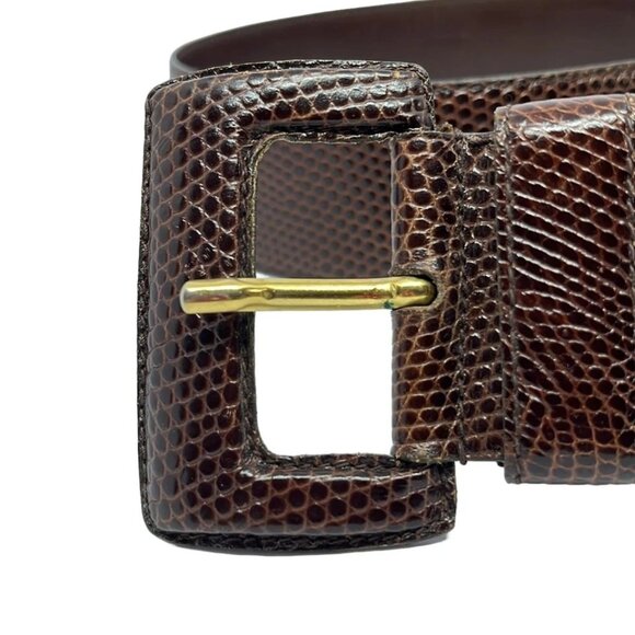 PRADA - Dark Brown Leather Belt 109-071925 - Picture 3 of 4